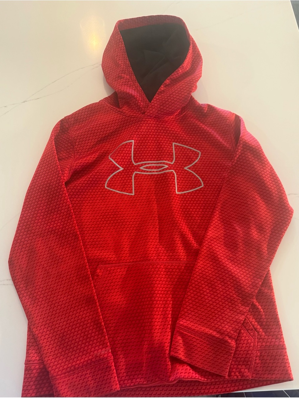 Under Armour Red Kids' Hooded Performance Sweatshirt